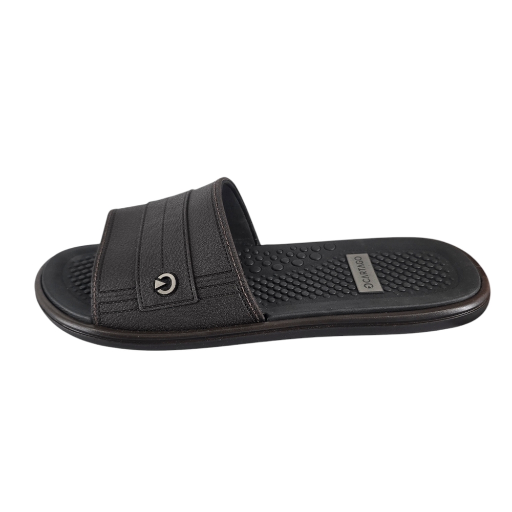 CARTAGO Veneto Slides for Men - brown/black - Size 13 - NWT NO BOX